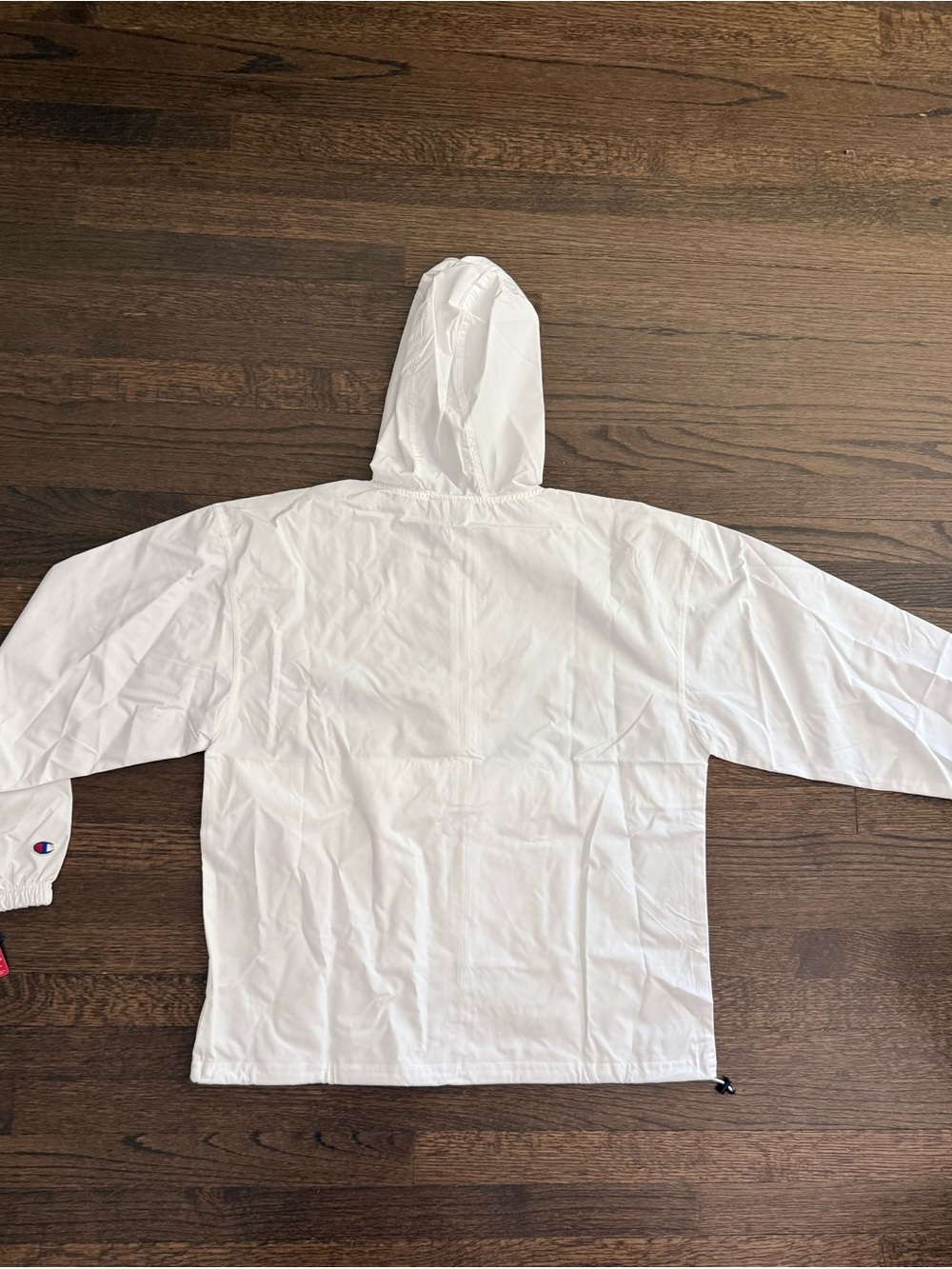 Champion Men’s White Hooded Windbreaker Jacket - Picture 4 of 7